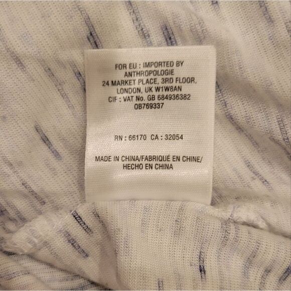 Anthropologie Akemi+Kin Light Grey Space Dye Faux Wrap Loose Longsleeve Top XS - Picture 13 of 15